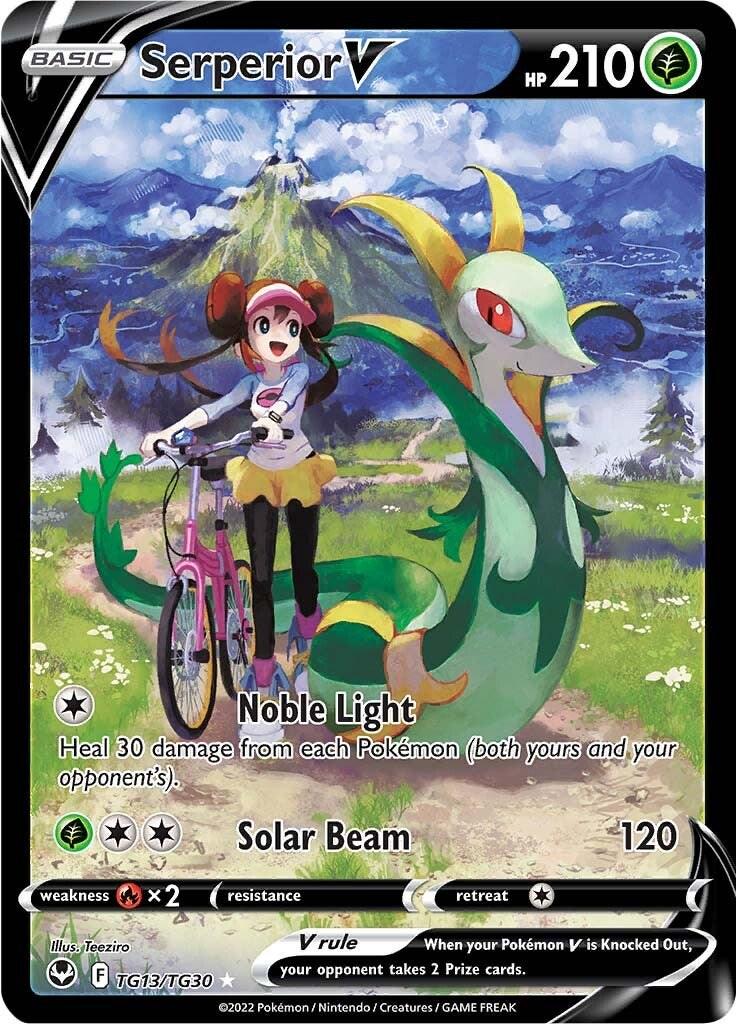 Silver Tempest Serperior V Pokémon card